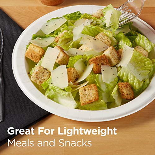 Dixie Basic 8.5 Light-Weight Paper Plates by GP PRO (Georgia-Pacific), White, DBP09W, 500 Count (125 Plates Per Pack, 4 Packs Per Case)