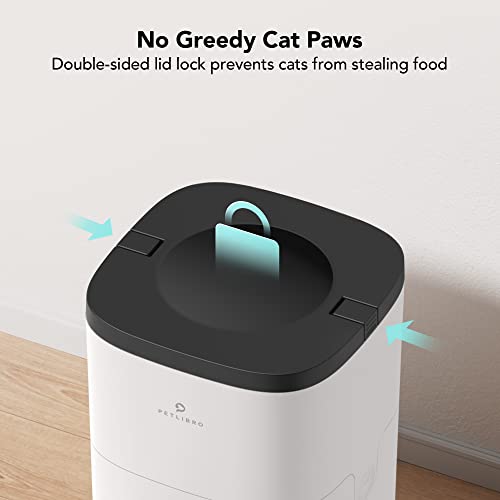 PETLIBRO Automatic Cat Feeder, Timed Cat Feeder with Desiccant Bag for Dry Food, Programmable Portion Control 1-4 Meals per Day & 10s Voice Recorder for Small / Medium Pets (4L)