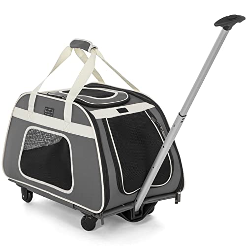Petsfit Rolling Pet Carrier for Pets up to 28 Pounds, Not Airline Approved