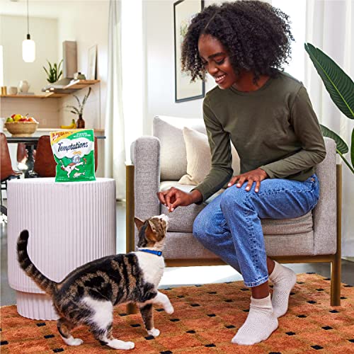 TEMPTATIONS Classic Crunchy and Soft Cat Treats Tantalizing Turkey Flavor, 6.3 oz. Pouch, Pack of 10