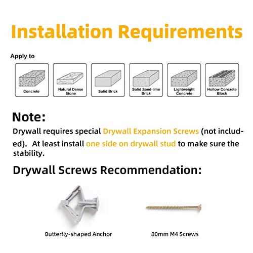 FUKUMARU Cat Scratching Post Wall Mounted, 36 Inch Tall Cat Scratch Post for Large Cats, Rubber Wood Cat Scratcher Posts for Kittens