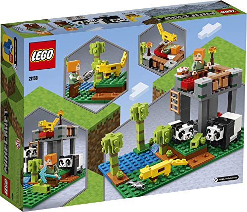 LEGO Minecraft The Panda Nursery 21158 Construction Toy for Kids, Great Gift for Fans of Minecraft and Pandas, New 2020 (204 Pieces)