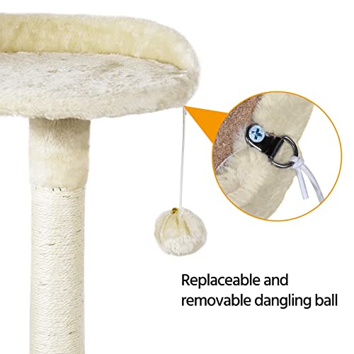 YAHEETECH Cat Tree House Condo Perch Pet Tower for Cats & Kittens