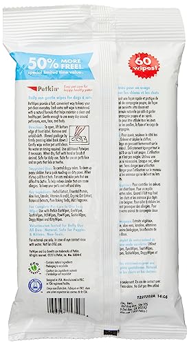 Petkin PetWipes Valu-Pak 60 count