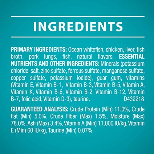 Purina ONE Natural, High Protein, Grain Free Pate Wet Cat Food, Ocean Whitefish Recipe - (24) 3 oz. Pull-Top Cans