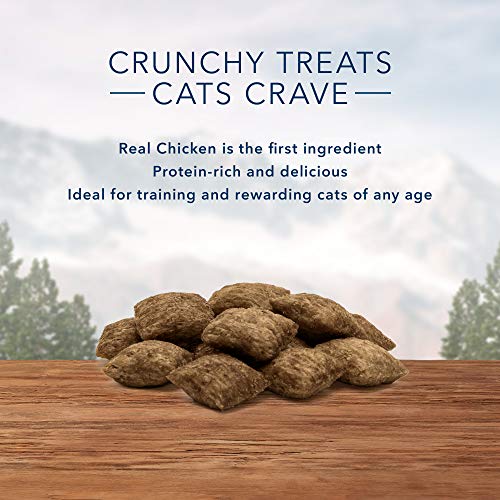 Blue Buffalo Wilderness Grain Free Crunchy Cat Treats, Chicken 12-oz Tub