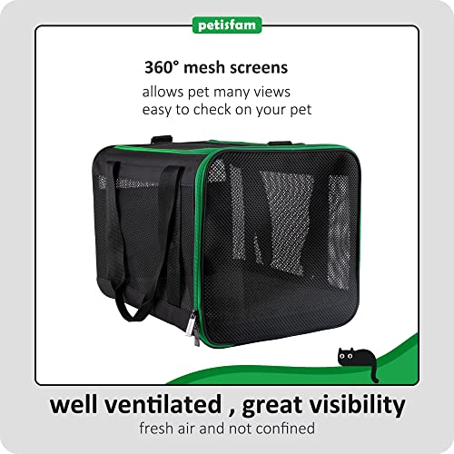 petisfam Large Cat Carrier for Large and Medium Cats and Small Dogs Offers a Comfy and Safe Way to Transport Your Fur Baby and Provides a high Level of Convenience for You