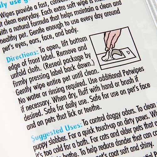 Petkin PetWipes Valu-Pak 60 count