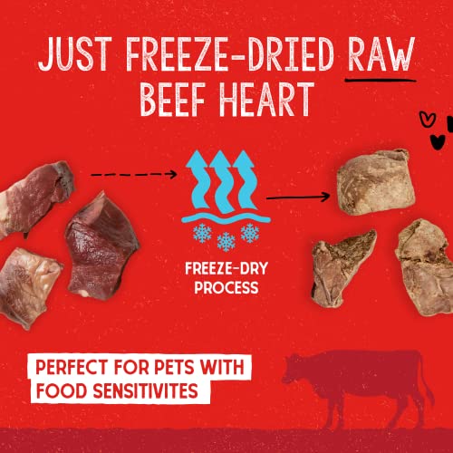 Stella & Chewy's Freeze-Dried Raw Beef Heart Treats, 3 oz bag