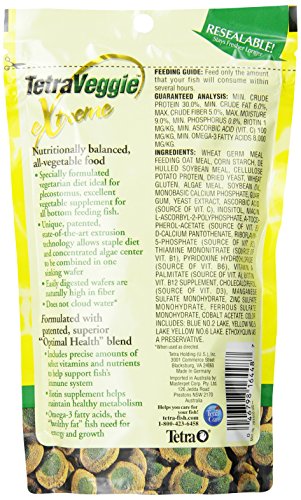 Tetra PRO PlecoWafers 5.29 Ounces, Nutritionally Balanced Vegetarian Fish Food, Concentrated Algae Center (16448)