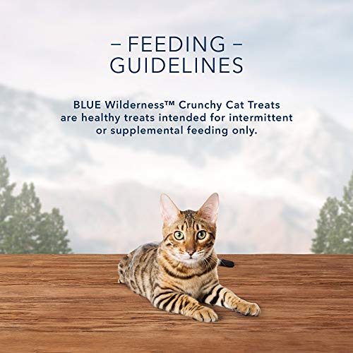 Blue Buffalo Wilderness Grain Free Crunchy Cat Treats, Chicken 12-oz Tub