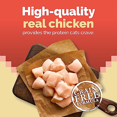 Blue Buffalo Wilderness High Protein Grain Free, Natural Adult Indoor Hairball & Weight Control Dry Cat Food, Chicken 11-lb