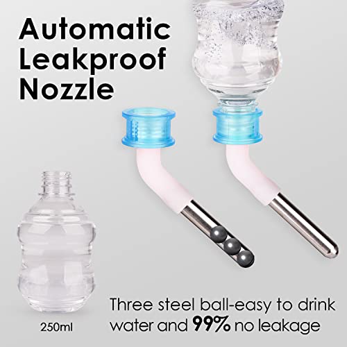 Super Design Multifunctional Automatic Feeders Dispenser - Portion Control Water Dispenser Bowl for Dogs & Cats, Mess Free, No More Dripping Beard Light Blue