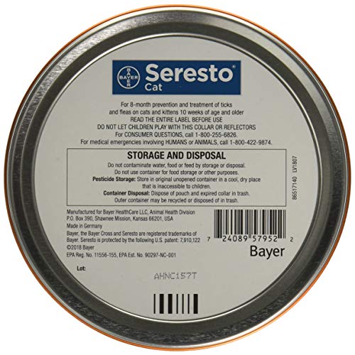 3PACK Seresto Flea Tick Collar for Cats