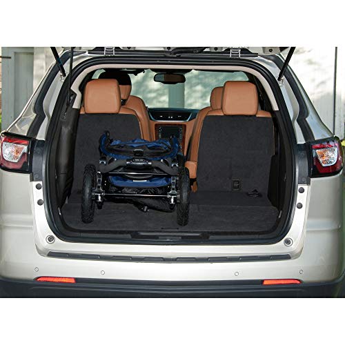 Pet Gear No-Zip Jogger Pet Stroller for Cats/Dogs, Zipperless Entry, Easy One-Hand Fold, Air Tires, Cup Holder + Storage Basket, Midnight River