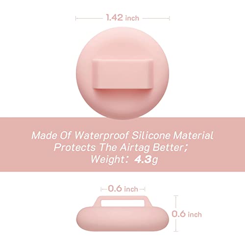 Apple Airtag Cat Collar Set, Reflective & Adjustable (Pink)