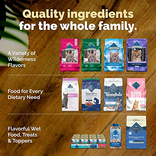 Blue Buffalo Wilderness High Protein Grain Free, Natural Kitten Dry Cat Food, Chicken 5-lb