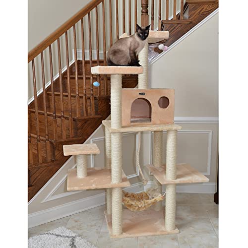 Armarkat A7202 72-Inch Cat Tree, Beige