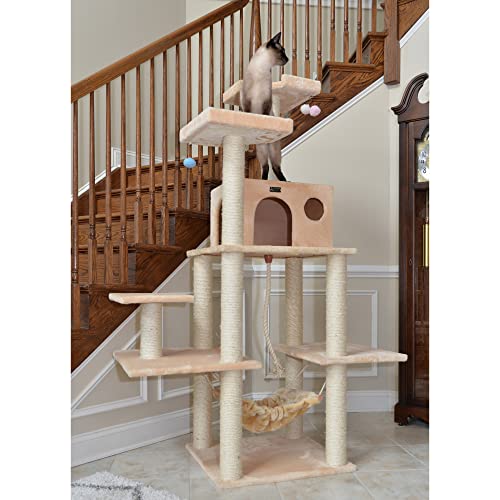 Armarkat A7202 72-Inch Cat Tree, Beige