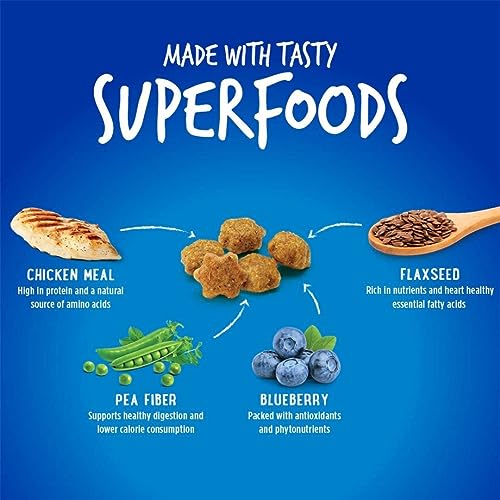 Fruitables Chicken and Blueberry Crunchy Cat Treats | Healthy Cat Treats with Limited Ingredients| Low Calorie | 2.5 Ounces, Model Number: 1030607