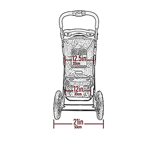 Pet Gear No-Zip Jogger Pet Stroller for Cats/Dogs, Zipperless Entry, Easy One-Hand Fold, Air Tires, Cup Holder + Storage Basket, Midnight River