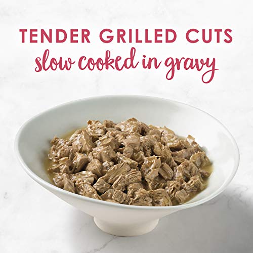 Purina Fancy Feast Grilled Gravy Wet Cat Food Variety Pack, Poultry & Beef Grilled Collection - (30) 3 oz. Cans