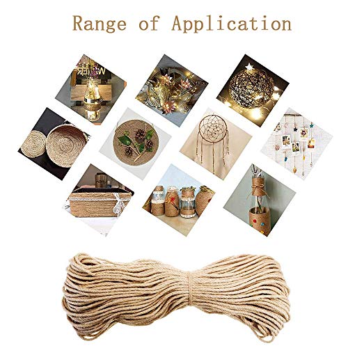 Cat Natural Sisal Rope for Scratching Post Tree Replacement, Hemp Rope for Repairing, Replacement Cat Tree and Tower (6mm 66Ft)