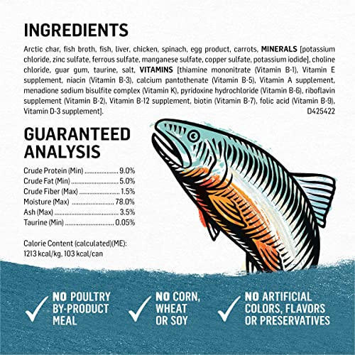 Purina Beyond Grain Free, Natural Pate Wet Cat Food, Grain Free Arctic Char & Spinach Recipe - (12) 3 oz. Cans