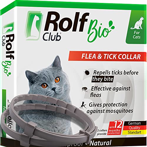 Flea & Worm Collar for Cats - Flea Control and Tick Treatment - Better than Oral Flea Control - Cat Dewormer - Cat Worm Treatment for Tapeworms