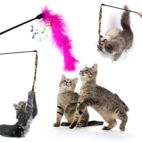 AILUKI 29 PCS Cat Toys Kitten Toys Assortments, Variety Catnip Toy Set Including 2 Way Tunnel,Cat Feather Teaser,Catnip Fish,Mice,Colorful Balls and Bells for Cat,Puppy,Kitty