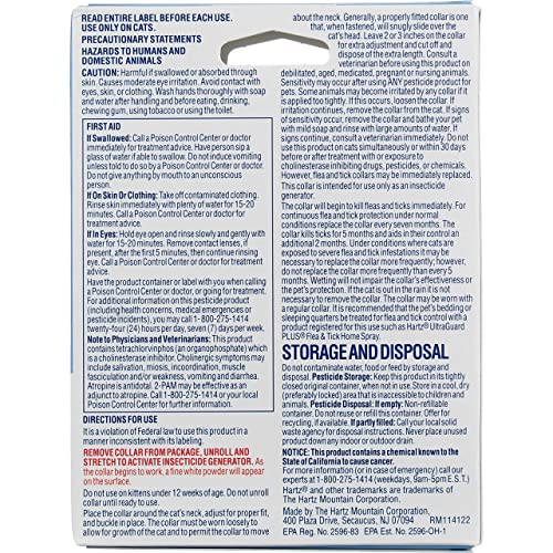 Hartz UltraGuard Flea & Tick Cat and Kitten Collar, White 1 ea