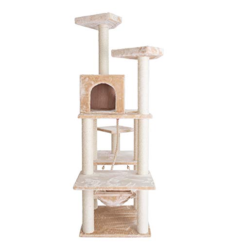Armarkat A7202 72-Inch Cat Tree, Beige