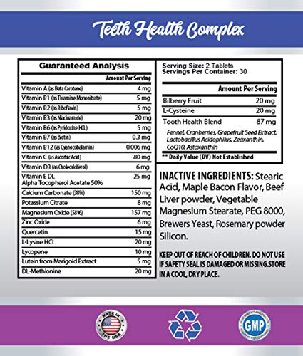 cat Oral Health - CAT Teeth Health - Advanced Mouth Health Complex - Immune Boost - cat Vitamins Senior Chews - 2 Bottles (120 Tablets)