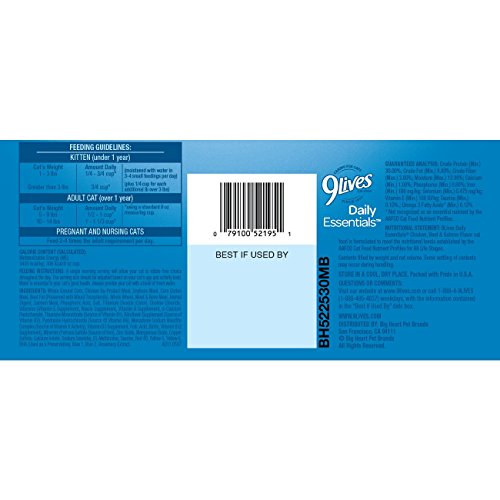 9Lives Daily Essentials Dry Cat Food, 3.15 Pounds