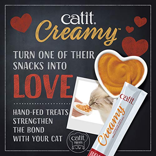 Catit Creamy, Lickable Cat Treat, Salmon, 30 Pack, 44472P1