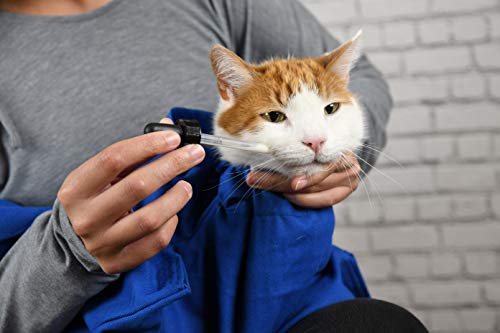 Cat-in-The-Bag XS Cobalt Blue Cozy Comfort Carrier - Cat Carrier and Grooming Bag for Vet Visits, Medication Administration, Dental Care, Bathing, Nail Trimming and Car Travel