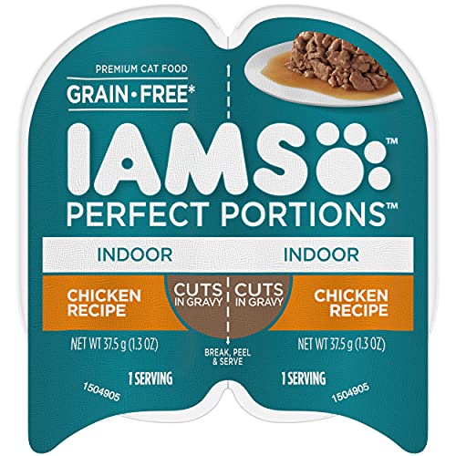 IAMS Perfect Portions Healthy Grain Free Wet Cat Food, (24 Twin Packs)