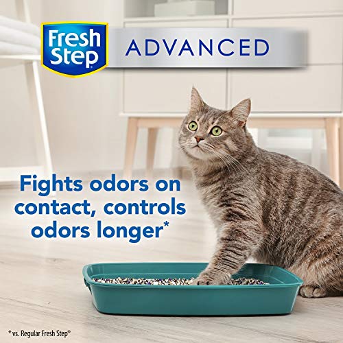 Fresh Step Advanced Clean Paws Clumping Cat Litter, Low Tracking Cat Litter with Odor Control - 18.5 lb (Package May Vary)