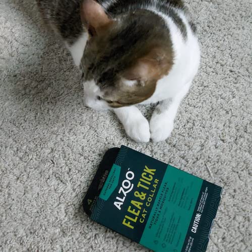 ALZOO Natural Repellent Flea & Tick Collar for Cats 1-oz box 1-count