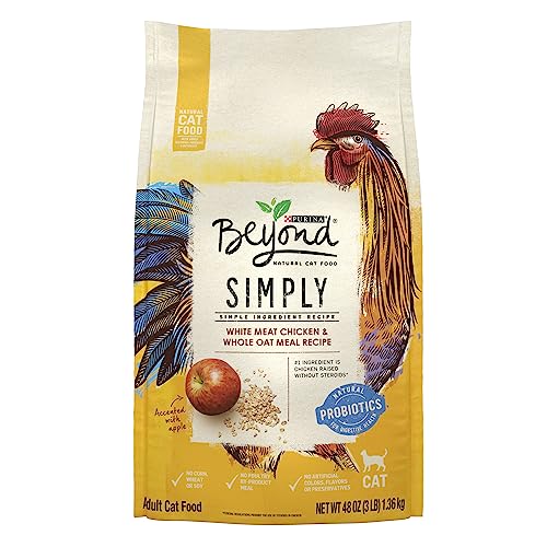 Purina Beyond Natural Limited Ingredient Dry Cat Food, Simply White Meat Chicken & Whole Oat Meal Recipe - 3 lb. Bag