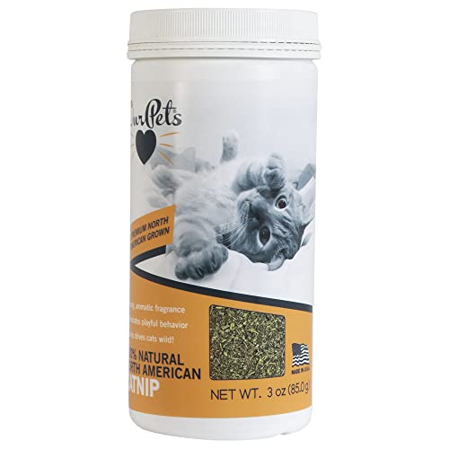 OurPets Premium North-American Grown Catnip Jar, 3-Ounce