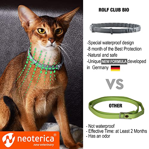 Flea & Worm Collar for Cats - Flea Control and Tick Treatment - Better than Oral Flea Control - Cat Dewormer - Cat Worm Treatment for Tapeworms