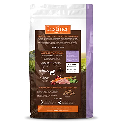 Instinct Original Kitten Grain Free Recipe with Real Chicken Natural Dry Cat Food by Nature's Variety, 4.5 lb. Bag