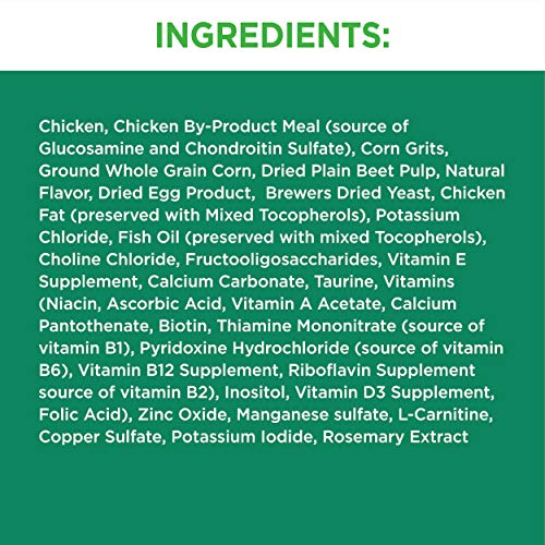 IAMS PROACTIVE HEALTH HEALTHY SENIOR Dry Mature Cat Food with Chicken Cat Kibble, 3.5 lb. Bag