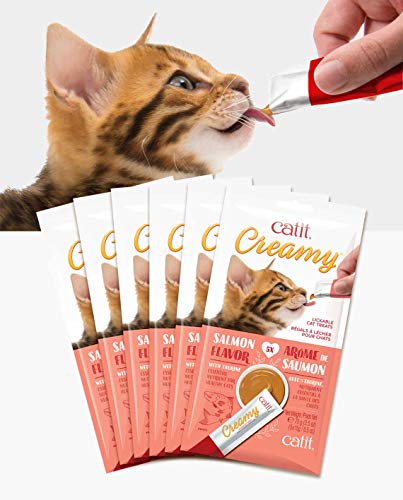Catit Creamy, Lickable Cat Treat, Salmon, 30 Pack, 44472P1