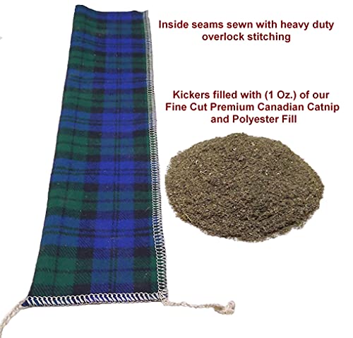 West Coast Pet Products 15" Catnip Cat Kicker Toys/Kitty Kick Sticks/Cat-Nip Kick Sticks (Blue) (Kickers Filled with 1 oz Premium Canadian Catnip)