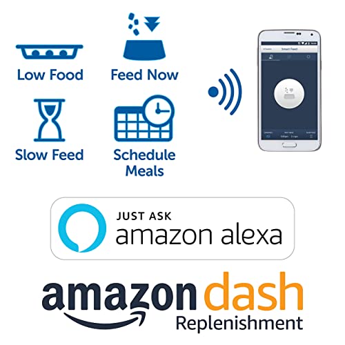 PetSafe Smart Feed 2nd Generation Automatic Dog and Cat Feeder, Smartphone, 24-Cups, Wi-Fi Enabled App for iPhone and Android, Works with Alexa