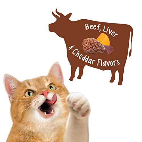 Purina Friskies Made in USA Facilities Cat Treats, Party Mix Crunch Wild West - (10) 2.1 oz. Pouches