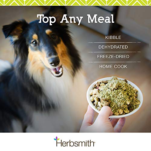 Herbsmith Kibble Seasoning  Freeze Dried Beef  Dog Food Topper for Picky Eaters, 4.5 oz