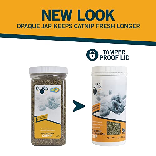 OurPets Premium North-American Grown Catnip Jar, 3-Ounce